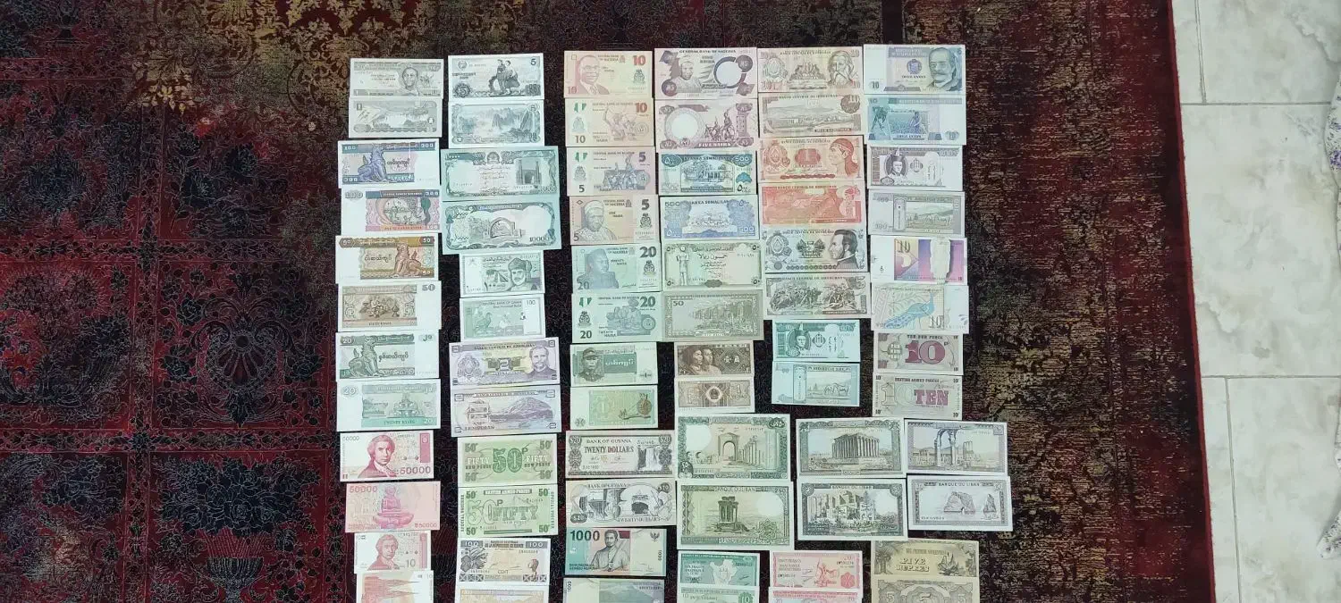 36 جفت اسکناس خارجی کلکسیونی|کلکسیون سکه، تمبر، اسکناس|تهران, هروی|دیوار