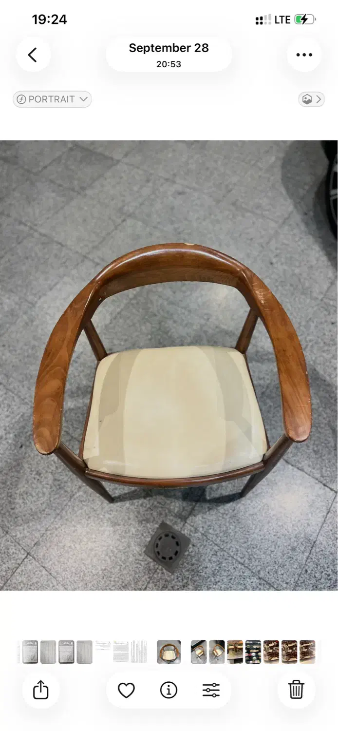 میز سنگی ناهار خوری با صندلی چوبی و چرم|میز و صندلی غذاخوری|مشهد, دانشجو|دیوار