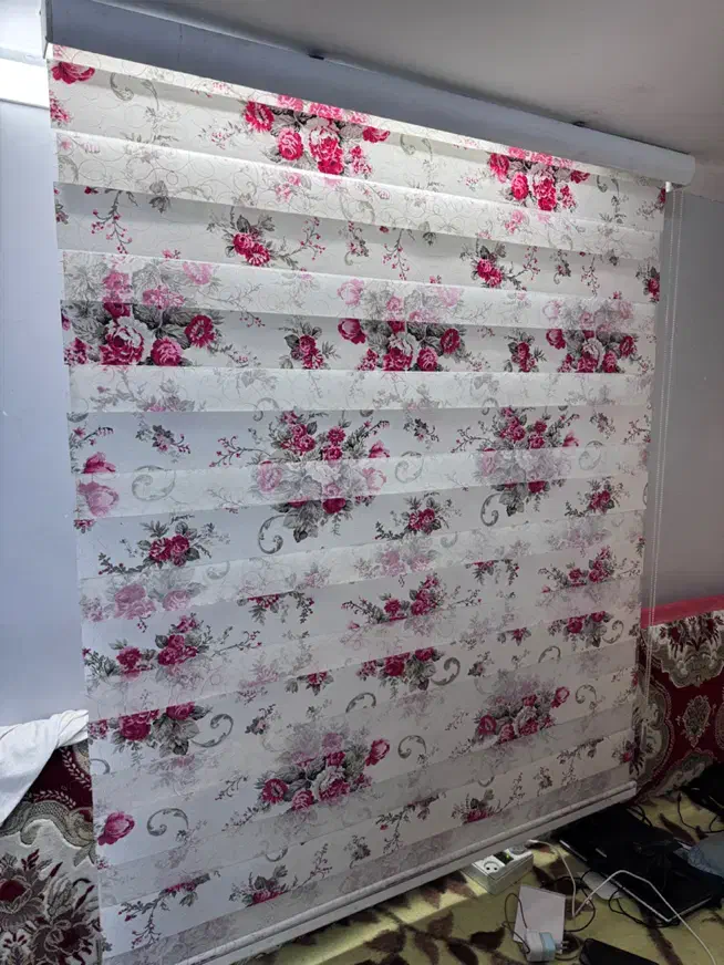 پرده زبرا طرحدار 145*175|پرده، رانر، رومیزی|تهران, ستارخان|دیوار