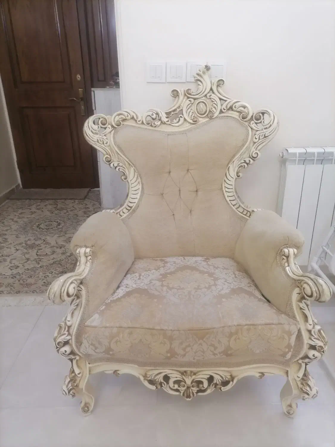مبل استیل 7 نفره با دکوری|مبلمان خانگی و میز عسلی|تهران, قیام|دیوار