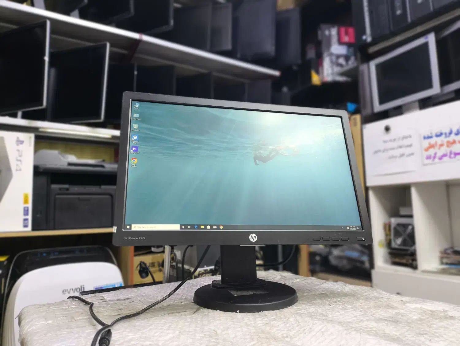 مانیتور HP E222 سری IPSو پورتHDMI|قطعات و لوازم جانبی رایانه|کرمانشاه, |دیوار