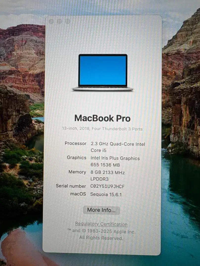 مک بوک پرو ۱۳ اینچ ۲۰۱۸ macbook pro|رایانه همراه|تهران, درب دوم|دیوار
