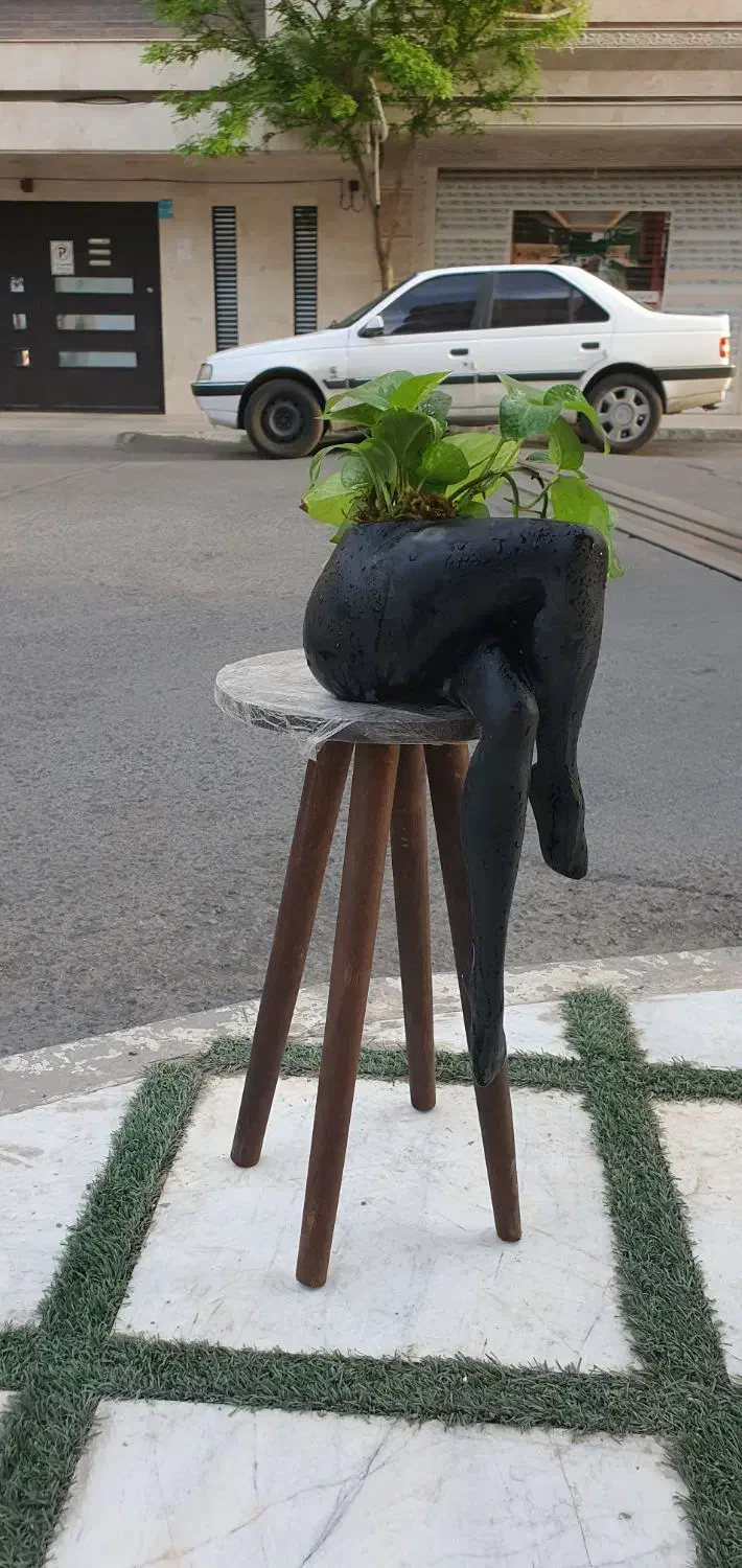 گلدان پا فانتری|گل و گیاه طبیعی|قم, انسجام|دیوار