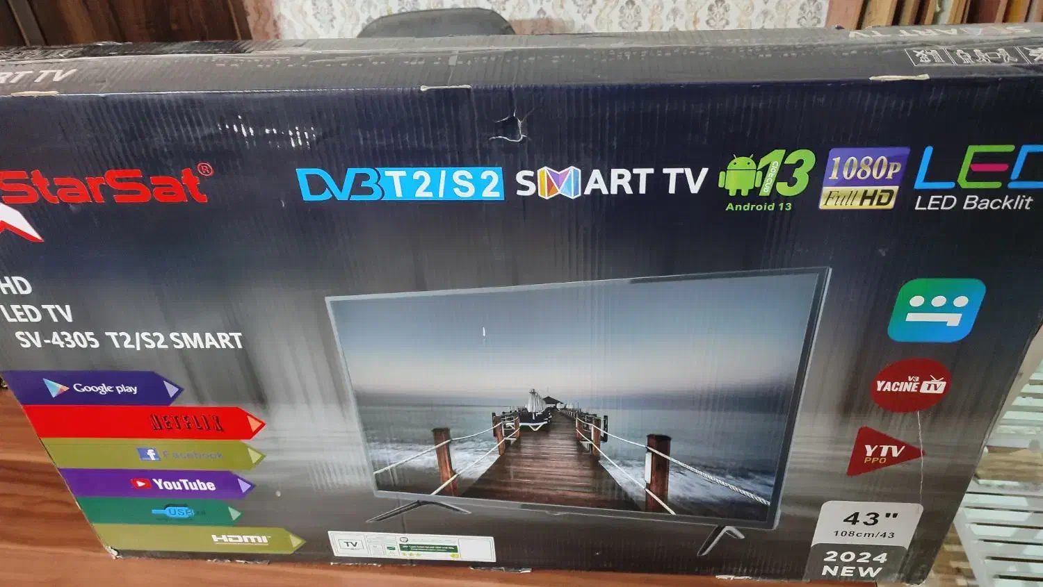 الیدی 43فوقهوشمند ماهواره دار اسمارت پنل سونی پلمپ|تلویزیون و پروژکتور|مشهد, اقبال|دیوار