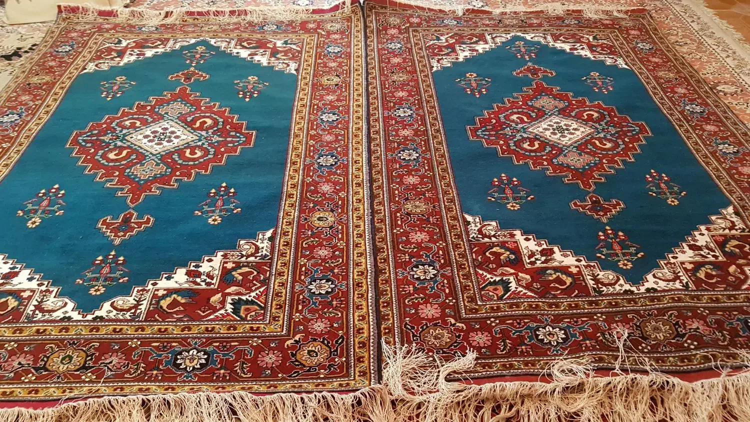 قالیچه دست بافت ترکمنی|فرش|بجنورد, |دیوار