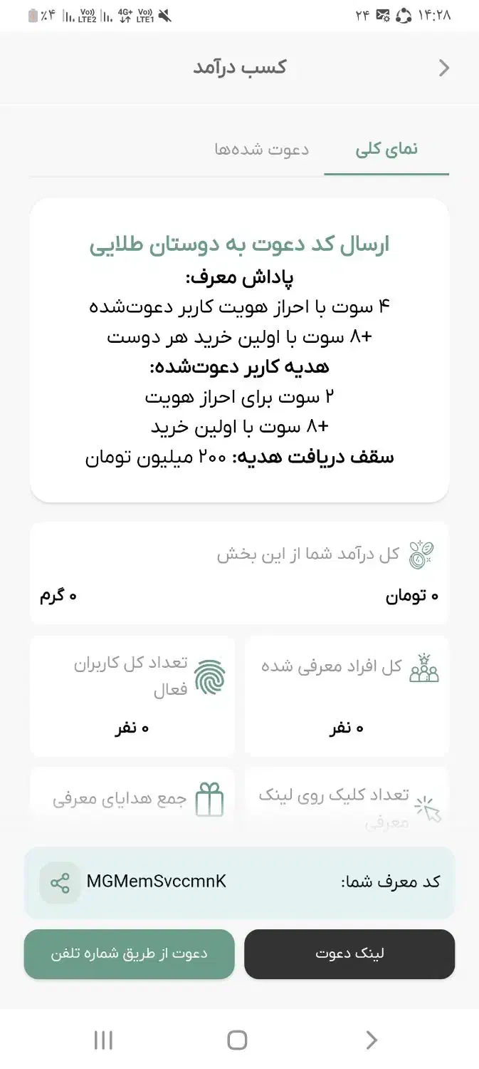 ملی گلد ۱۲ سوت|کارت هدیه و تخفیف|تهران, دبستان|دیوار