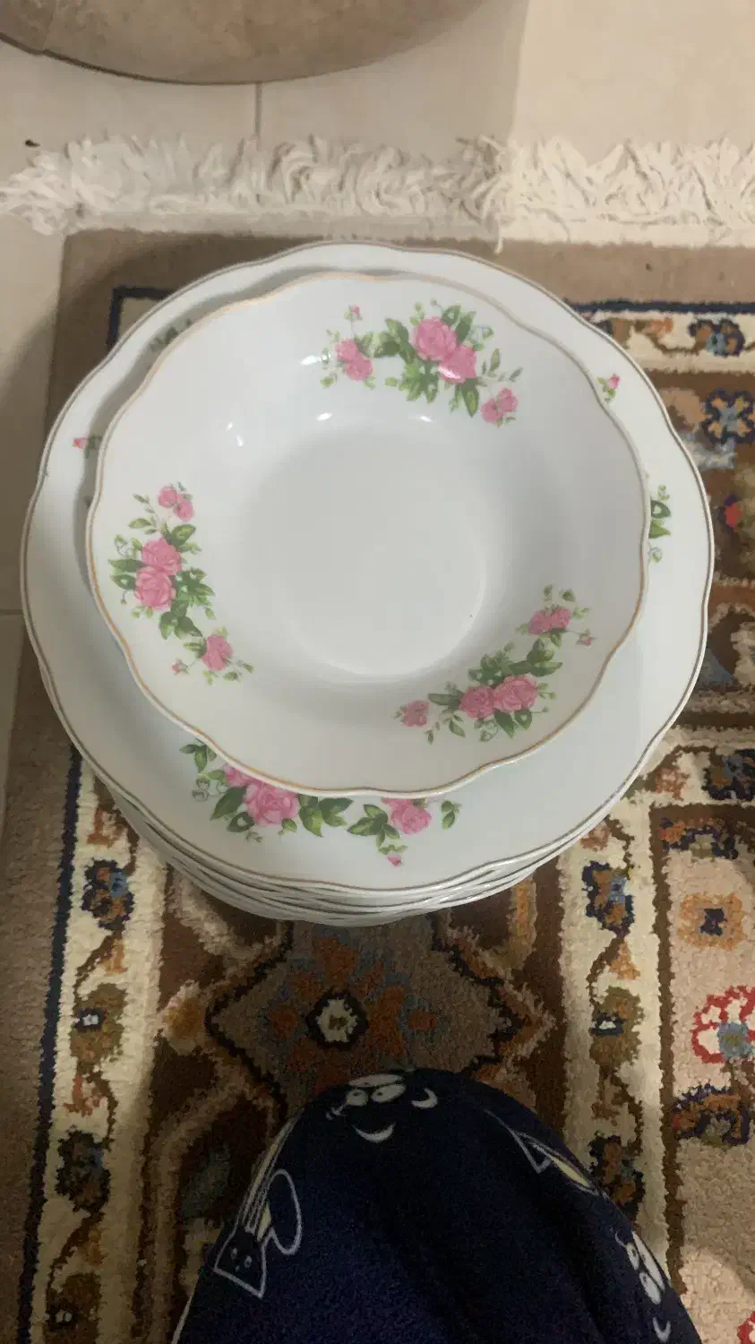 بشقاب گل سرخ|ظروف سرو و پذیرایی|اردبیل, |دیوار