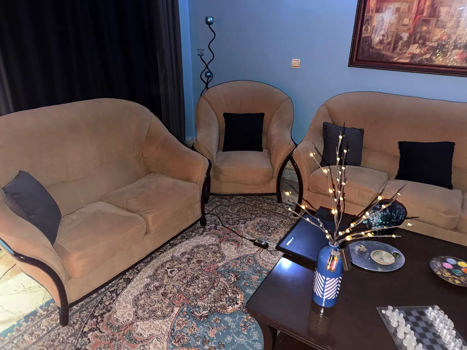 مبل ۹ نفره|مبلمان خانگی و میز عسلی|تهران, دارآباد|دیوار