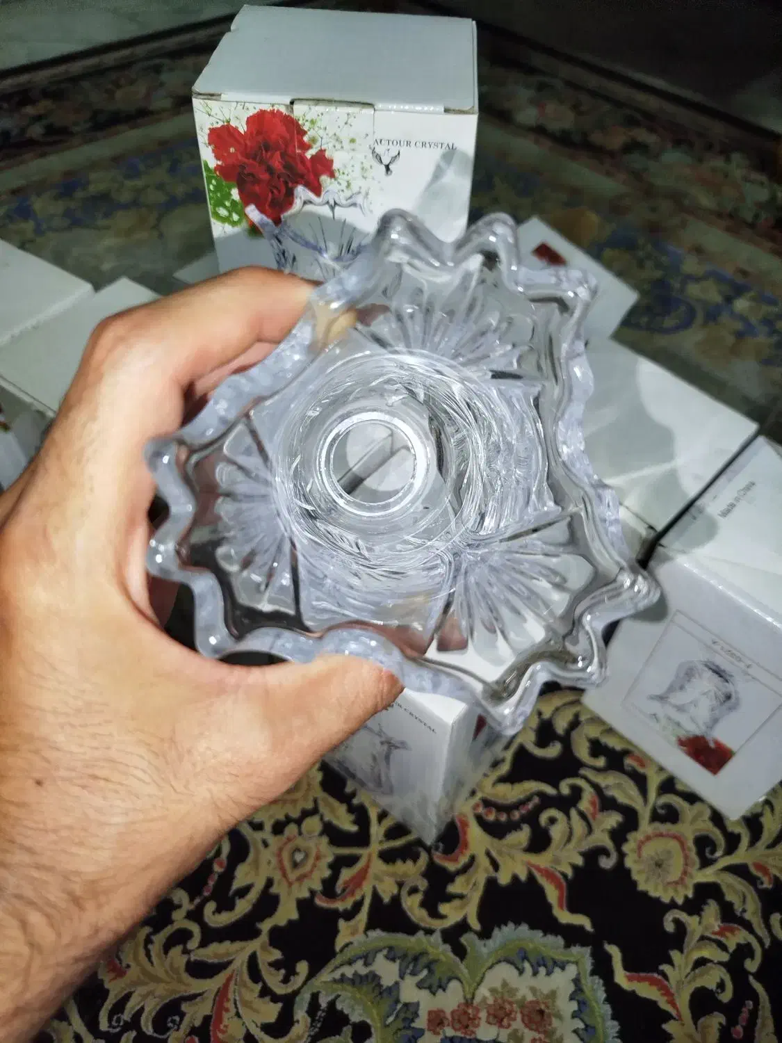 لاله کریستال لوستر و شمعدان|لوستر و چراغ آویز|تهران, دولاب|دیوار