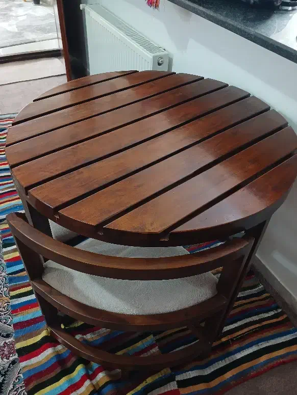 میز چهارنفره|میز و صندلی غذاخوری|بندر گز, |دیوار