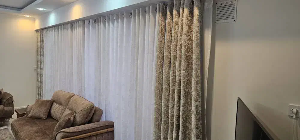 پرده پذیرایی و اتاق خواب مناسب جهیزیه|پرده، رانر، رومیزی|تهران, شهرک چیتگر|دیوار