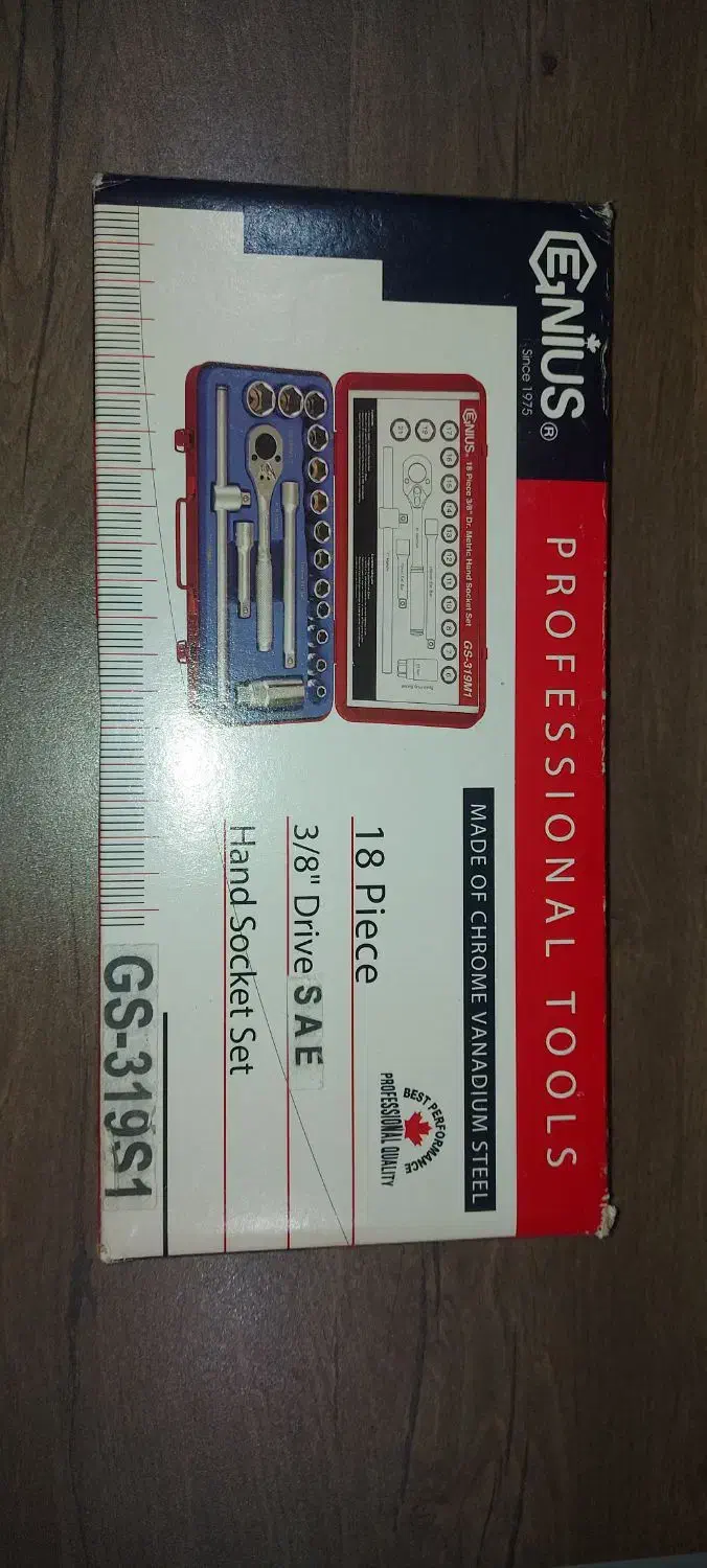 جعبه بکس ۳/۸ درایو جنیوس|ابزارآلات|تهران, سجاد|دیوار