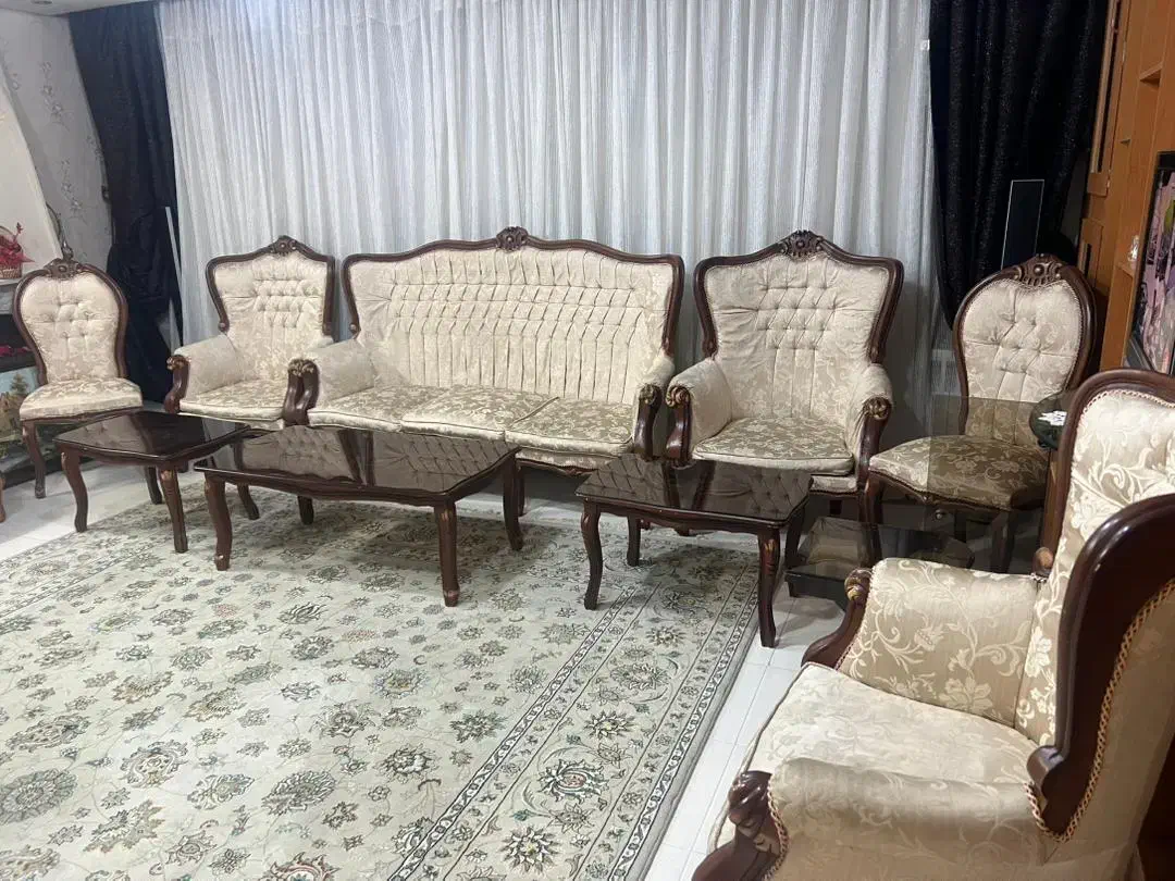 مبلمان سلطنتی چوب راش|مبلمان خانگی و میز عسلی|مشهد, فرهنگ|دیوار