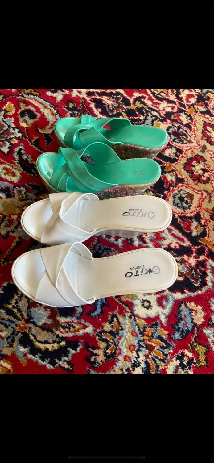 دو عدد صندل در حد نو|کیف، کفش، کمربند|کرمانشاه, |دیوار