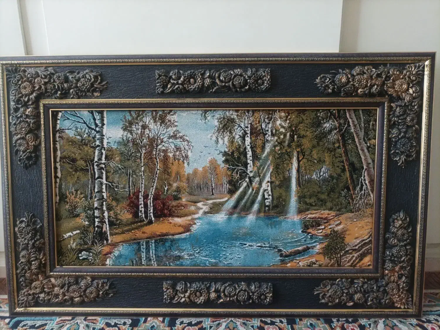 تابلوفرش ماشینی کاشان|تابلو فرش|تهران, هاشم‌آباد|دیوار