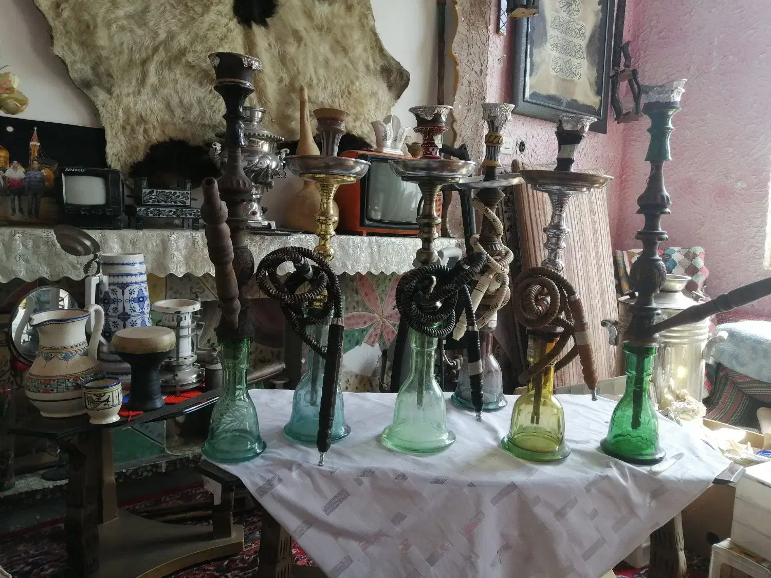 تعدادی قلیان(چوبی و فلزی)|کلکسیون و سرگرمی|ورامین, ورامین|دیوار