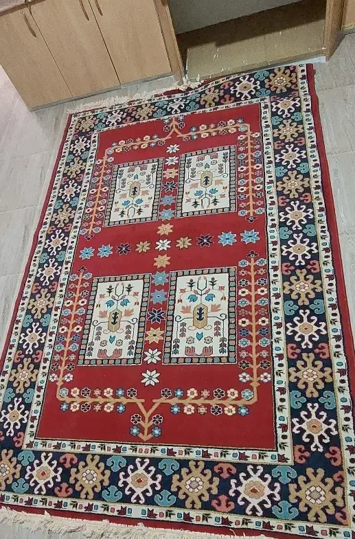 فرش گبه ۶ متری|گلیم، جاجیم، گبه|قم, نیروگاه|دیوار