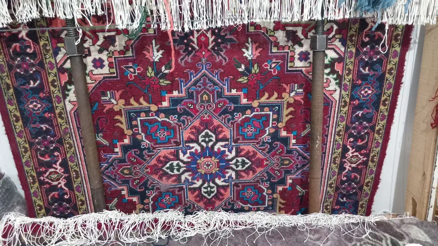 یک جفت فرش دستباف تاجری خالچه|فرش|باسمنج, |دیوار