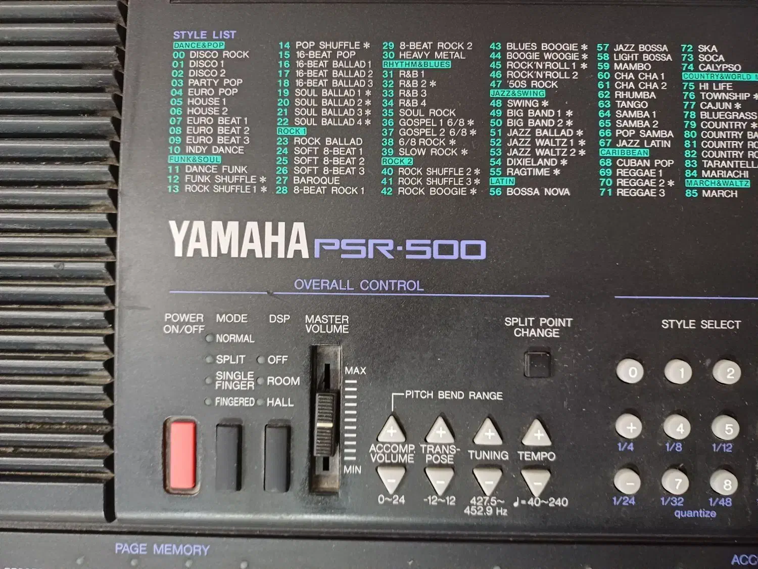 ارگ یاماهاyamaha psr500 پیانو|پیانو، کیبورد، آکاردئون|تاکستان, |دیوار