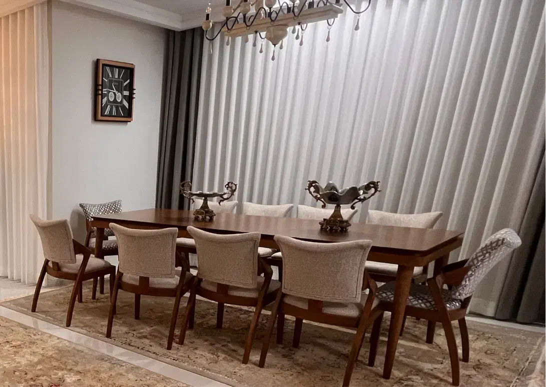 میز ناهارخوری۱۰نفره مناسب جهیزیه نشیمن راحت|میز و صندلی غذاخوری|مشهد, فلسطین|دیوار