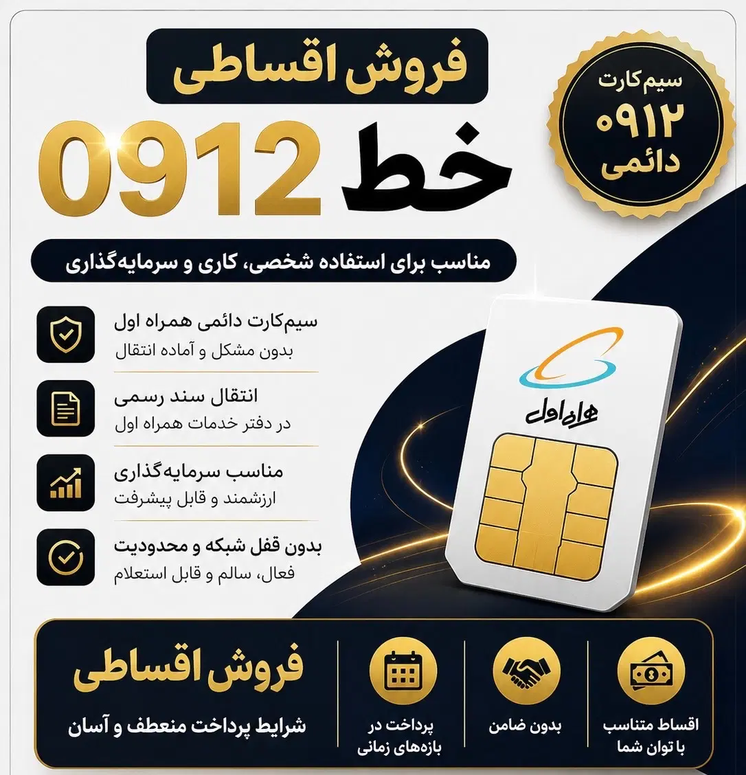 سیمکارت ۰۹۱۲|سیمکارت|تهران, هروی|دیوار