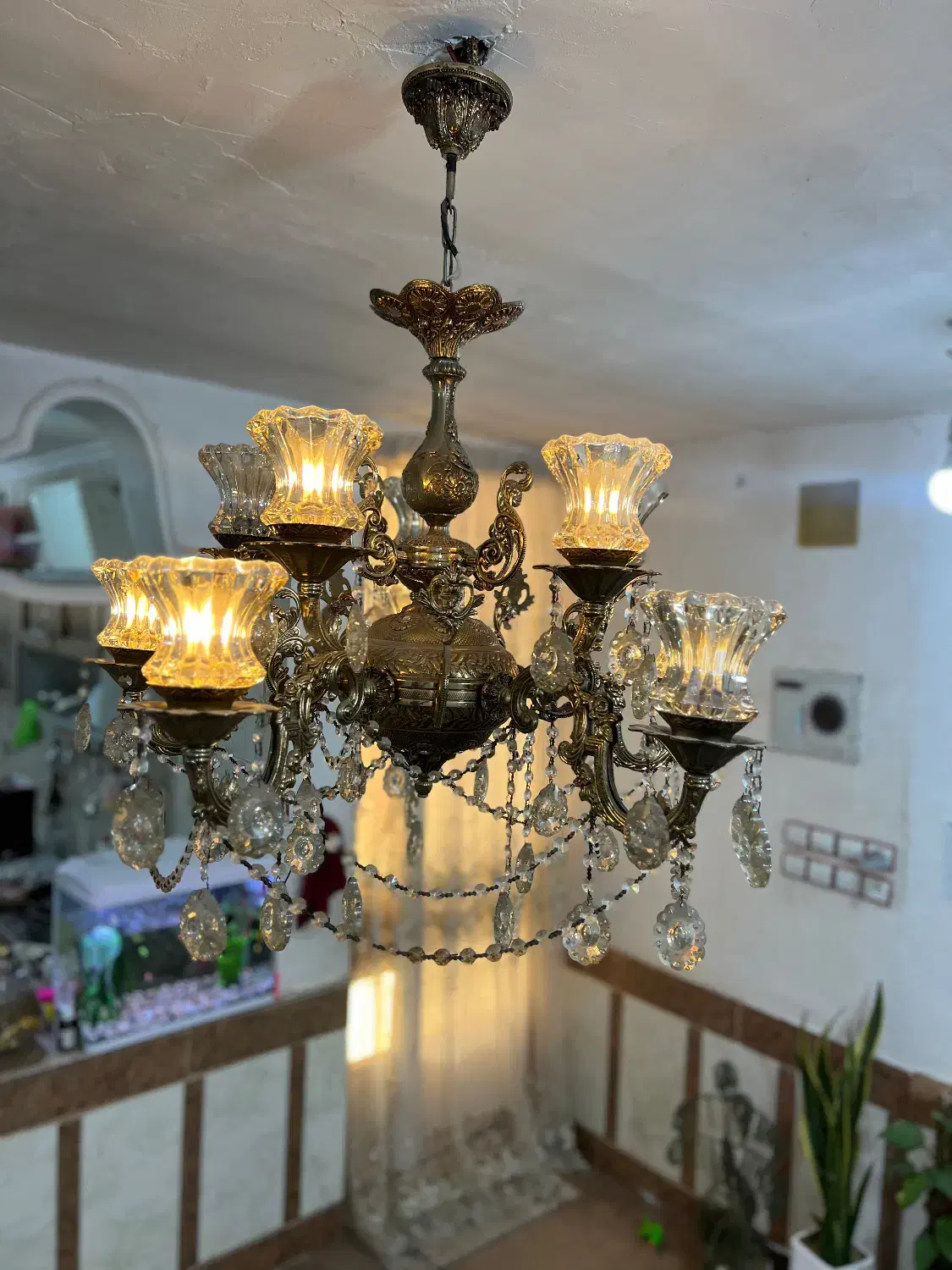 لوستر سلطنطی ۲عدد|لوستر و چراغ آویز|باوی, |دیوار