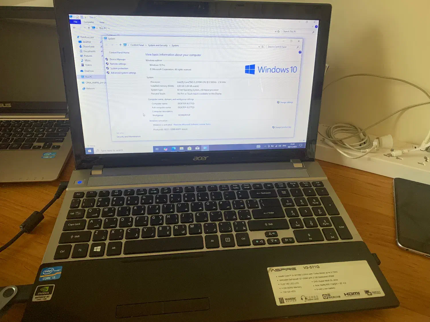 لپتاپ Acer AspireV3-571G|رایانه همراه|تهران, جنت‌آباد مرکزی|دیوار