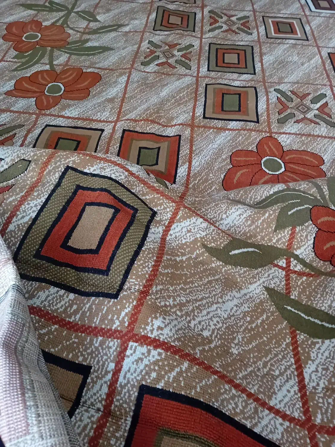 فرش طرح گلیم|فرش|قرچک, مهدیه|دیوار