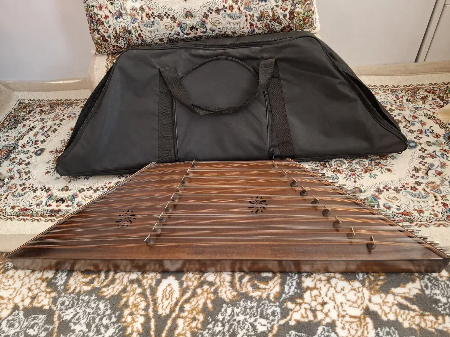 سنتور نو با کیف و مضرب|سازهای سنتی|فولادشهر, C7|دیوار