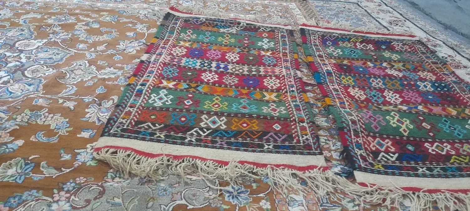 ۲ عددقالیچه گلیم|گلیم، جاجیم، گبه|بجنورد, |دیوار