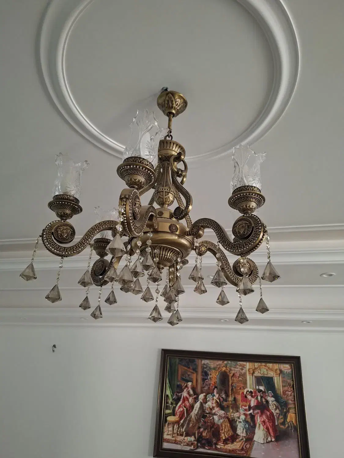 لوستر برنز|لوستر و چراغ آویز|قم, انسجام|دیوار