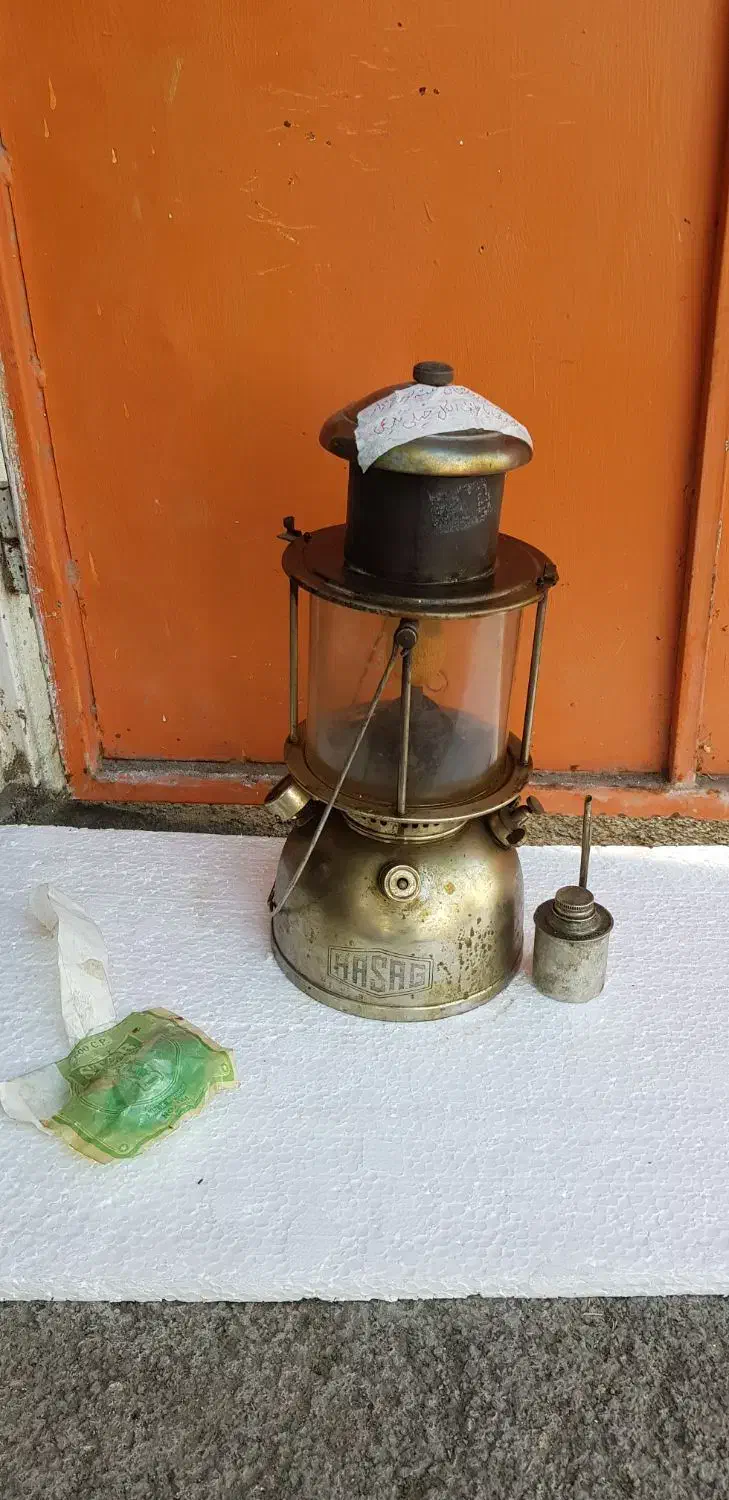 چراغ قدیمی توری هاساگ اصل نفتی|کلکسیون اشیاء عتیقه|همدان, |دیوار