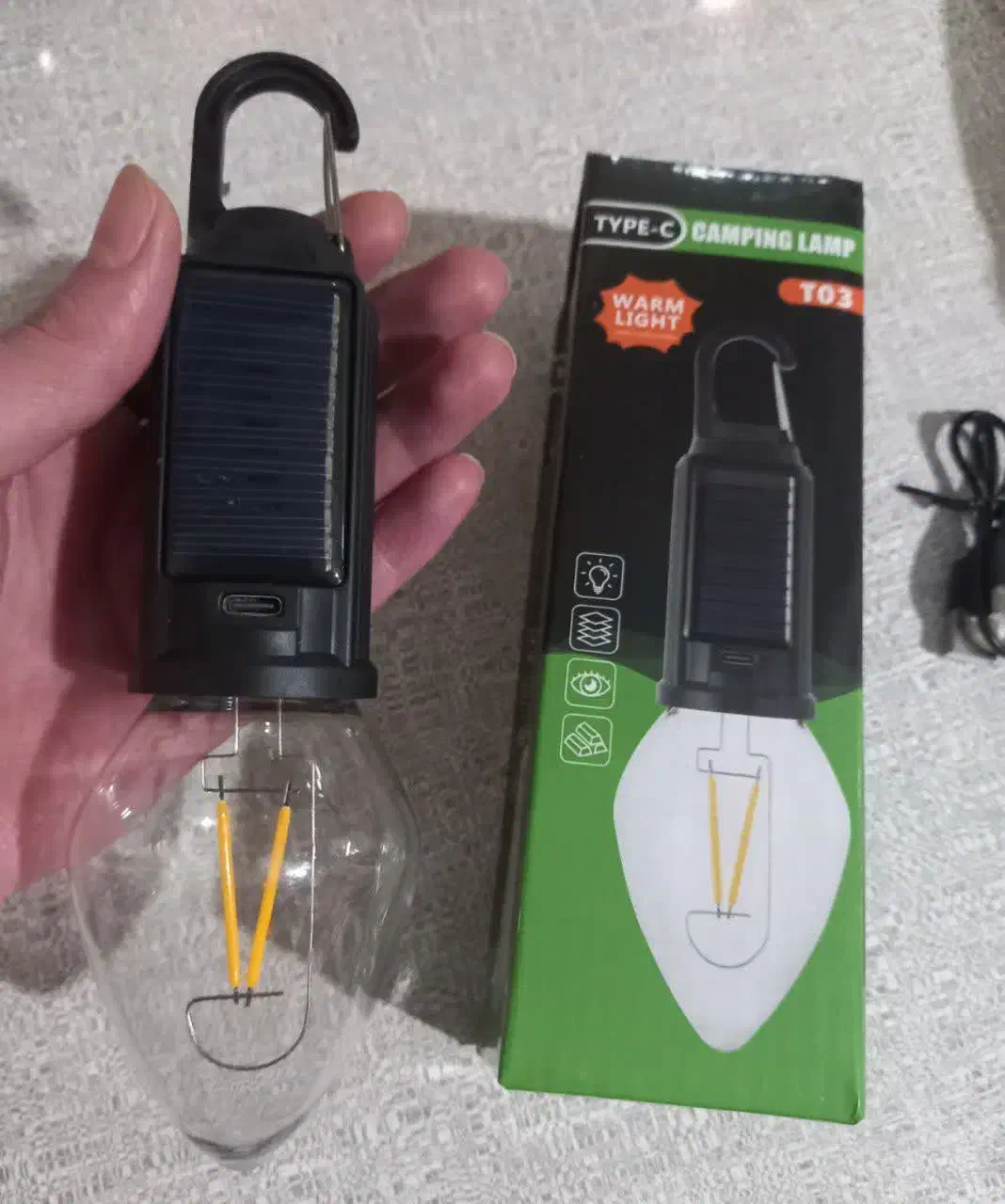 لامپ شارژی با پنل خورشیدی|لامپ و چراغ|قم, هفت تیر|دیوار