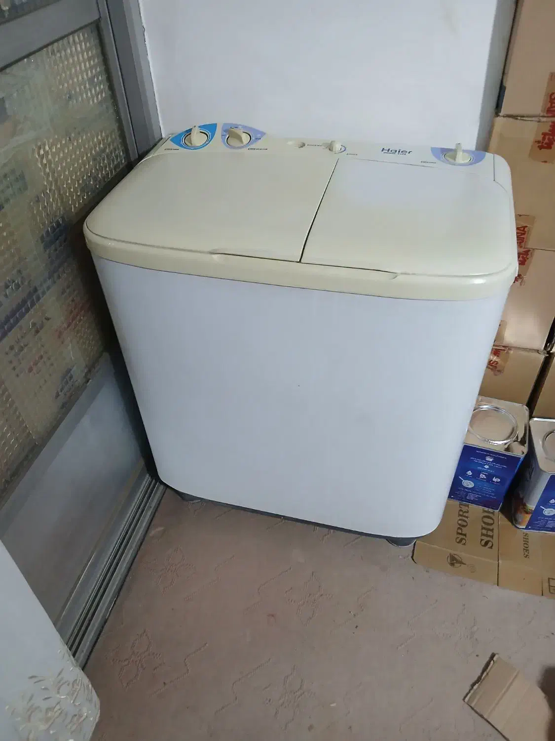 ماشین لباسشویی دوقلو در حد نو|ماشین لباسشویی و خشک‌کن لباس|شاهرود, |دیوار