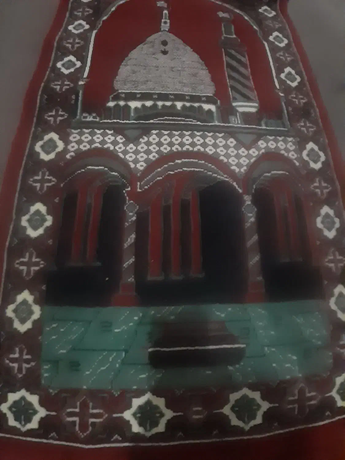 قالیچه قدیمی نماز سالم و تمیز بدون استفاده زیرقیمت|فرش|آزادشهر, |دیوار