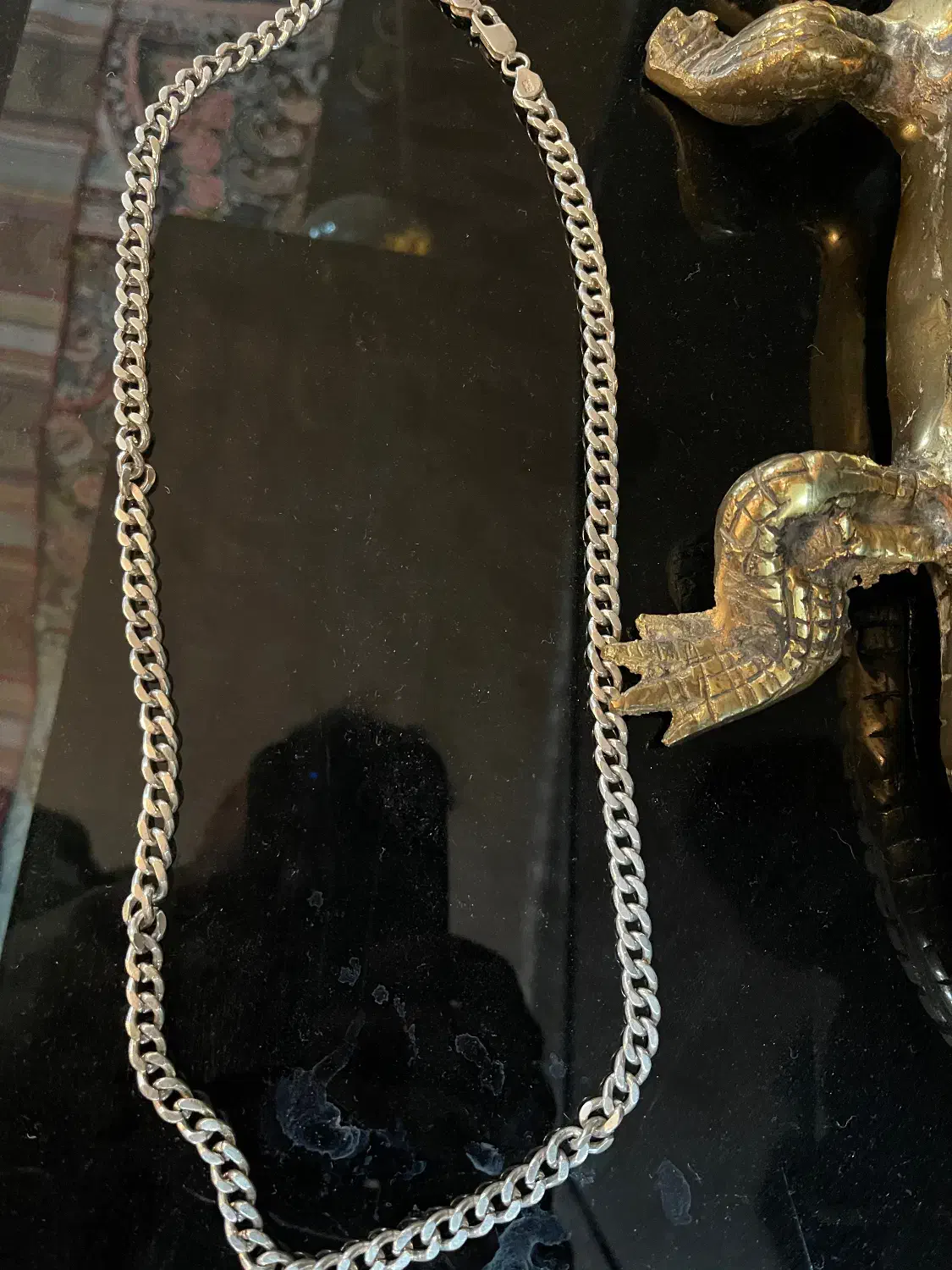 زنجیر نقره ایتالیا 925|جواهرات|قم, باجک یک|دیوار