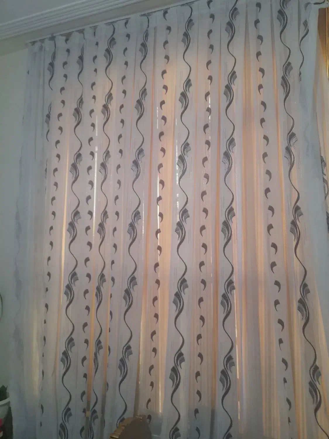 پرده حریر پلیسه|پرده، رانر، رومیزی|شیراز, مسلم|دیوار