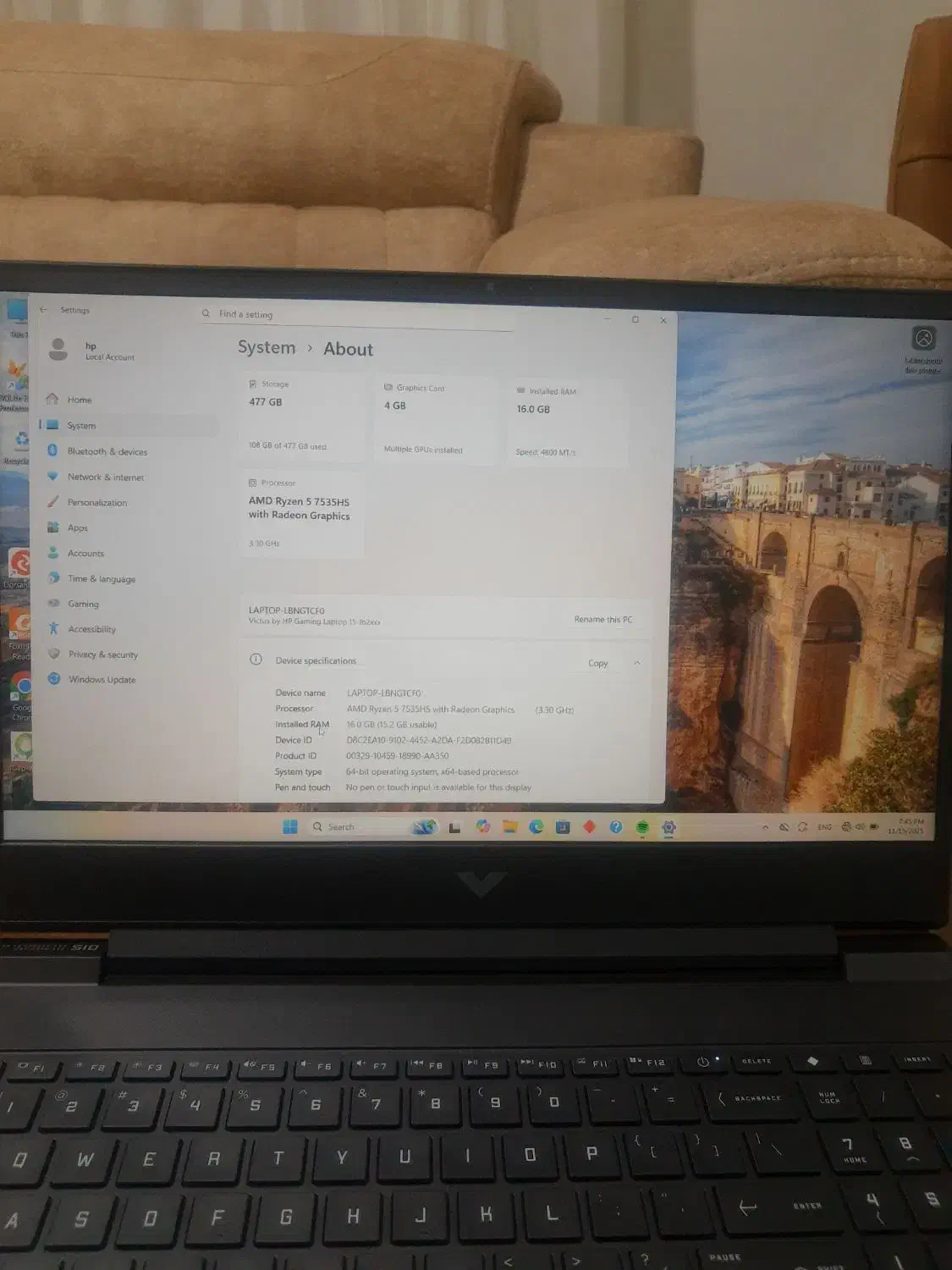 لب تاپ اچ پی ـ سری ویکتوس|رایانه همراه|تهران, شوش|دیوار