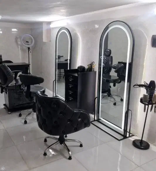 کد۹۹۸ آینه فلزی خودایستا سالن اآرایشگاهی|آینه|مشهد, سجاد شهر|دیوار