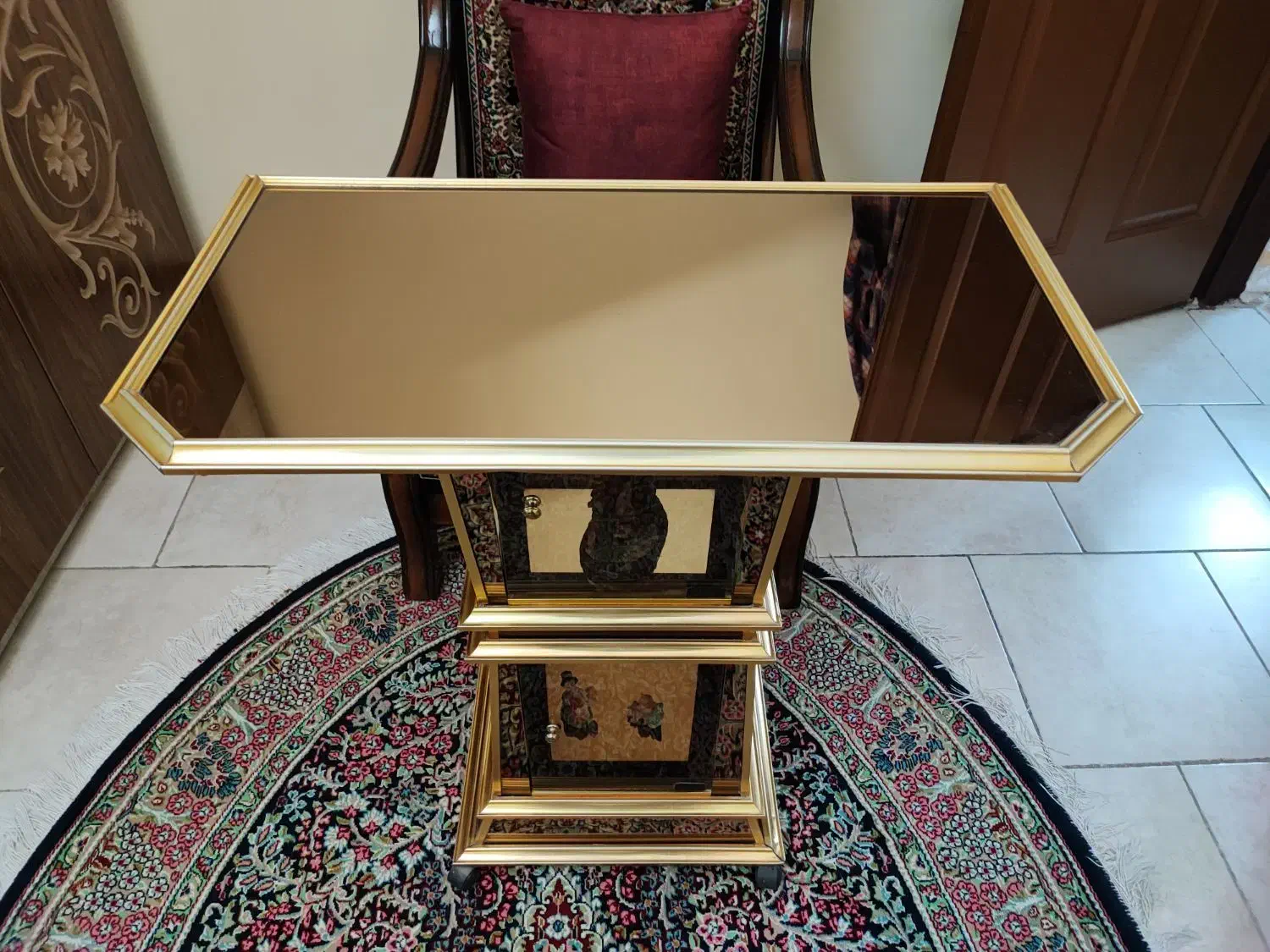 میز آرایش و آیینه|بوفه، ویترین، کنسول|کرمان, |دیوار