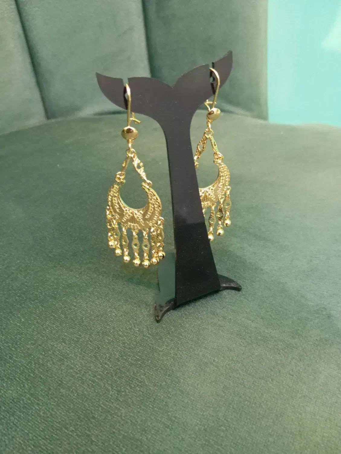 انواع گوشواره ژوپینگ طرح طلا|بدلیجات|همدان, |دیوار