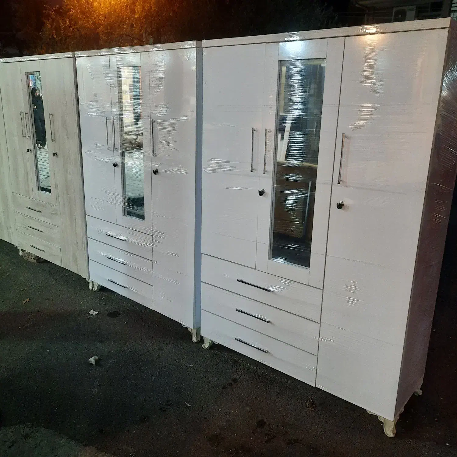 کمد لباس آینه دار|جاکفشی، کمد، دراور|رشت, خمیران زاهدان|دیوار