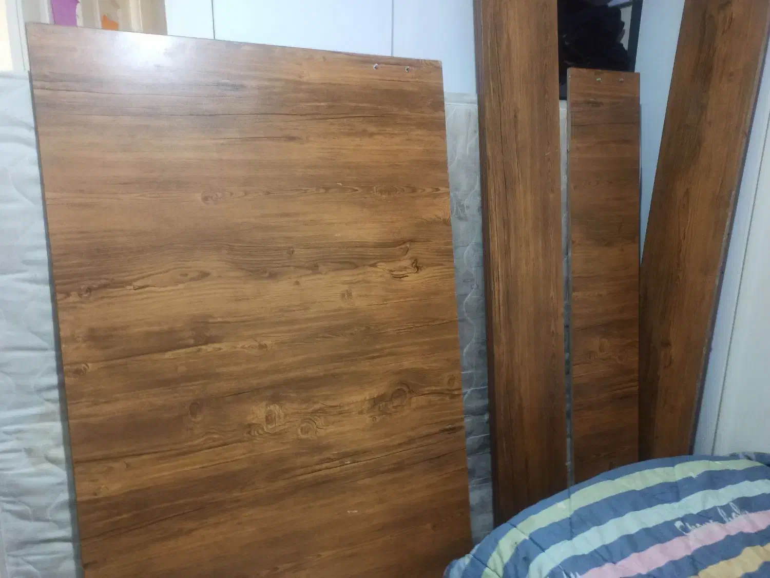 تخت خواب ۲ نفره چوبی|تخت و سرویس خواب|پردیس, فاز ۸|دیوار