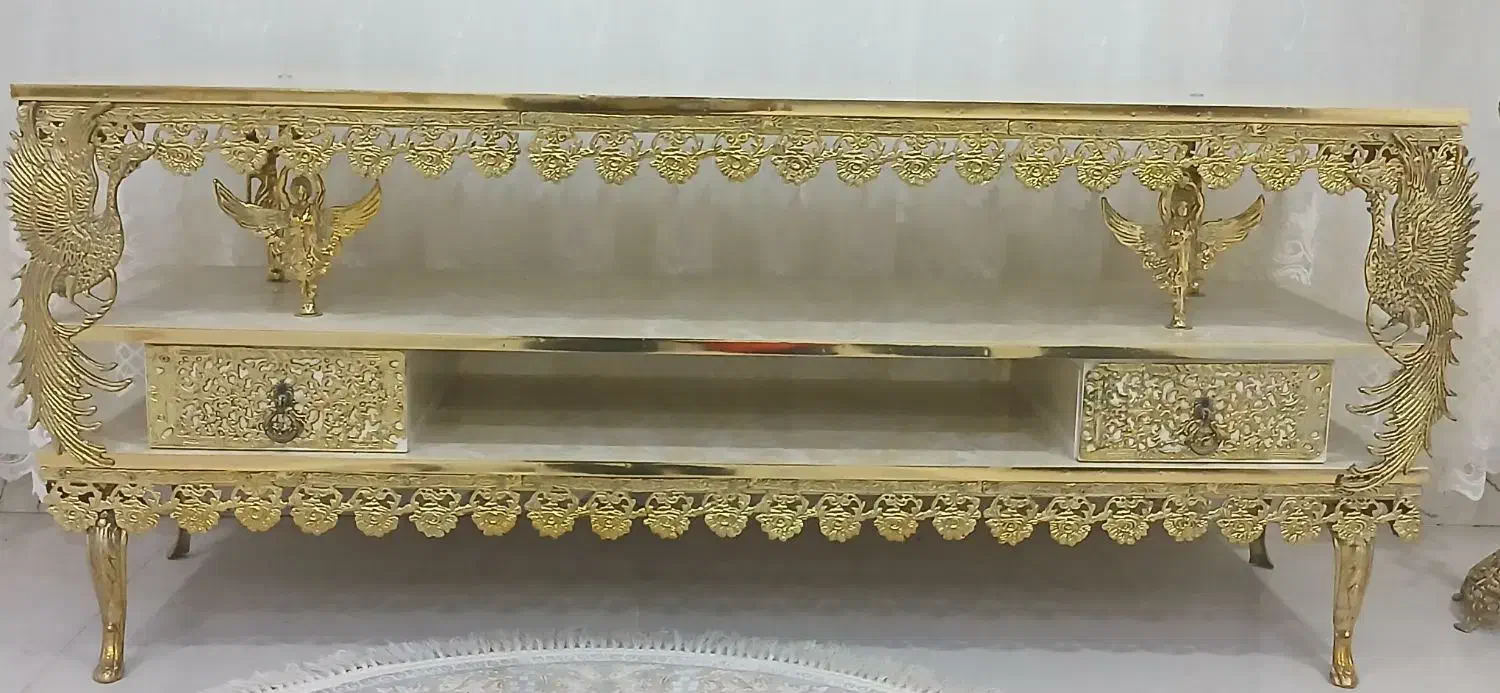 فروش میز تلویزیون برنج برنز|میز تلویزیون|الیگودرز, |دیوار