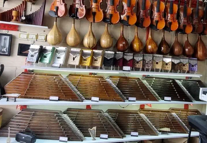 سنتور اموزشی|سازهای سنتی|اراک, |دیوار