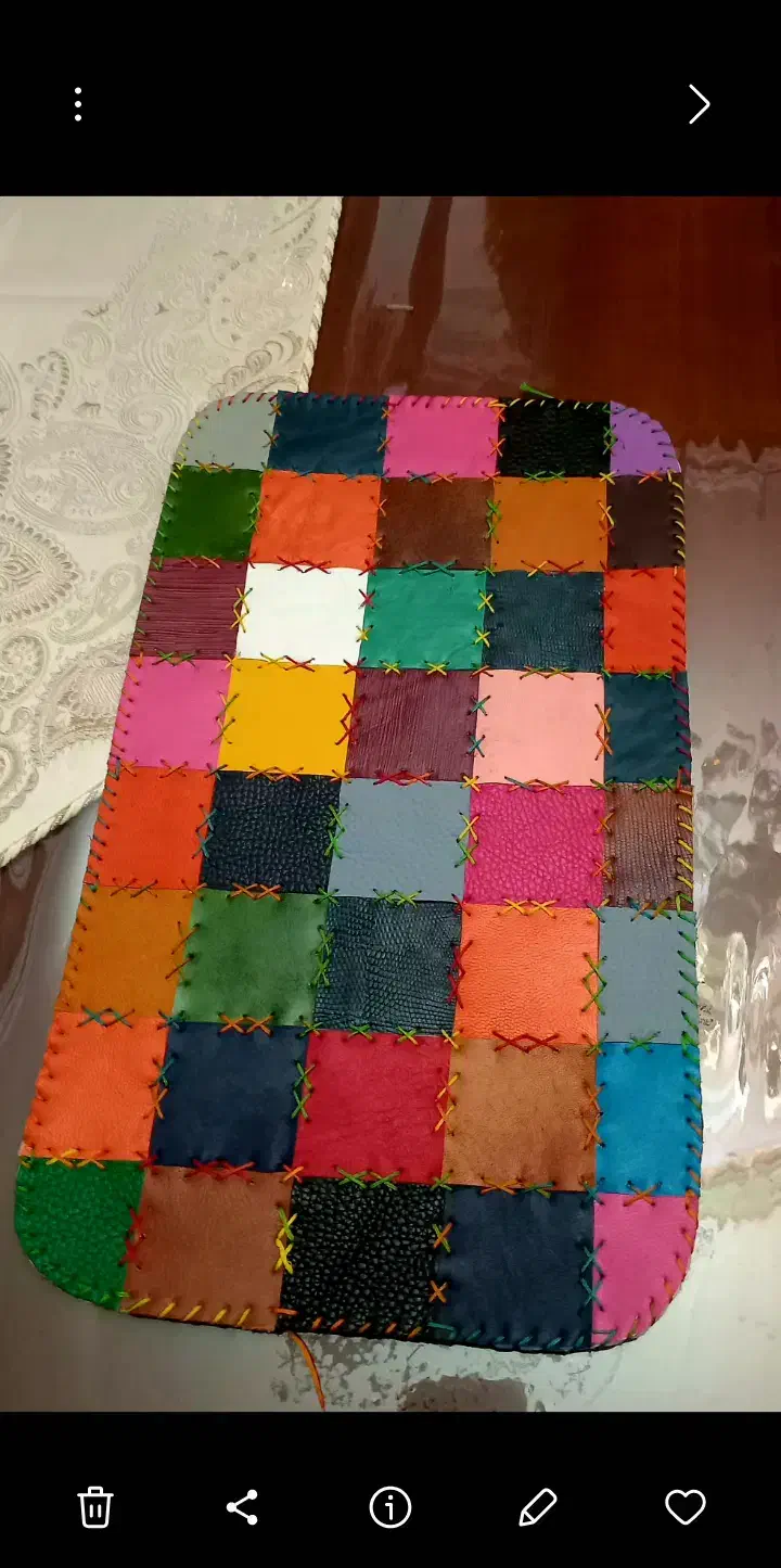 رومیزی چرم دست دوز|پرده، رانر، رومیزی|تهران, امیریه|دیوار