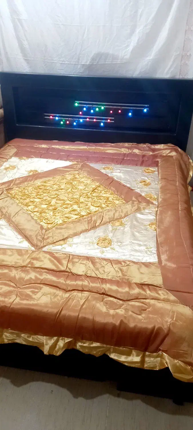 تختخواب دو نفره با تشک|تخت و سرویس خواب|علیآباد کتول, |دیوار