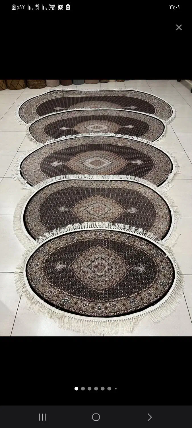 گرد بیضی فرش گرد وبیضی درابعاد واندازه دلخواه شما|فرش|پرند, فاز ۶|دیوار