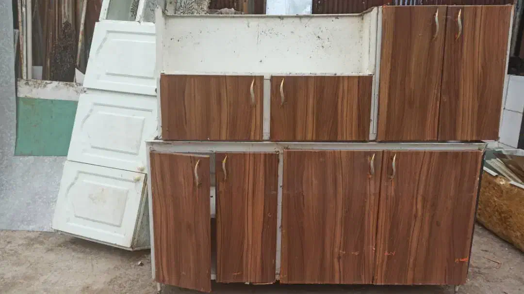 کابینت فلزی سالم همراه با سینک دولگنه|مصالح و تجهیزات ساختمان|لاهیجان, قیام|دیوار