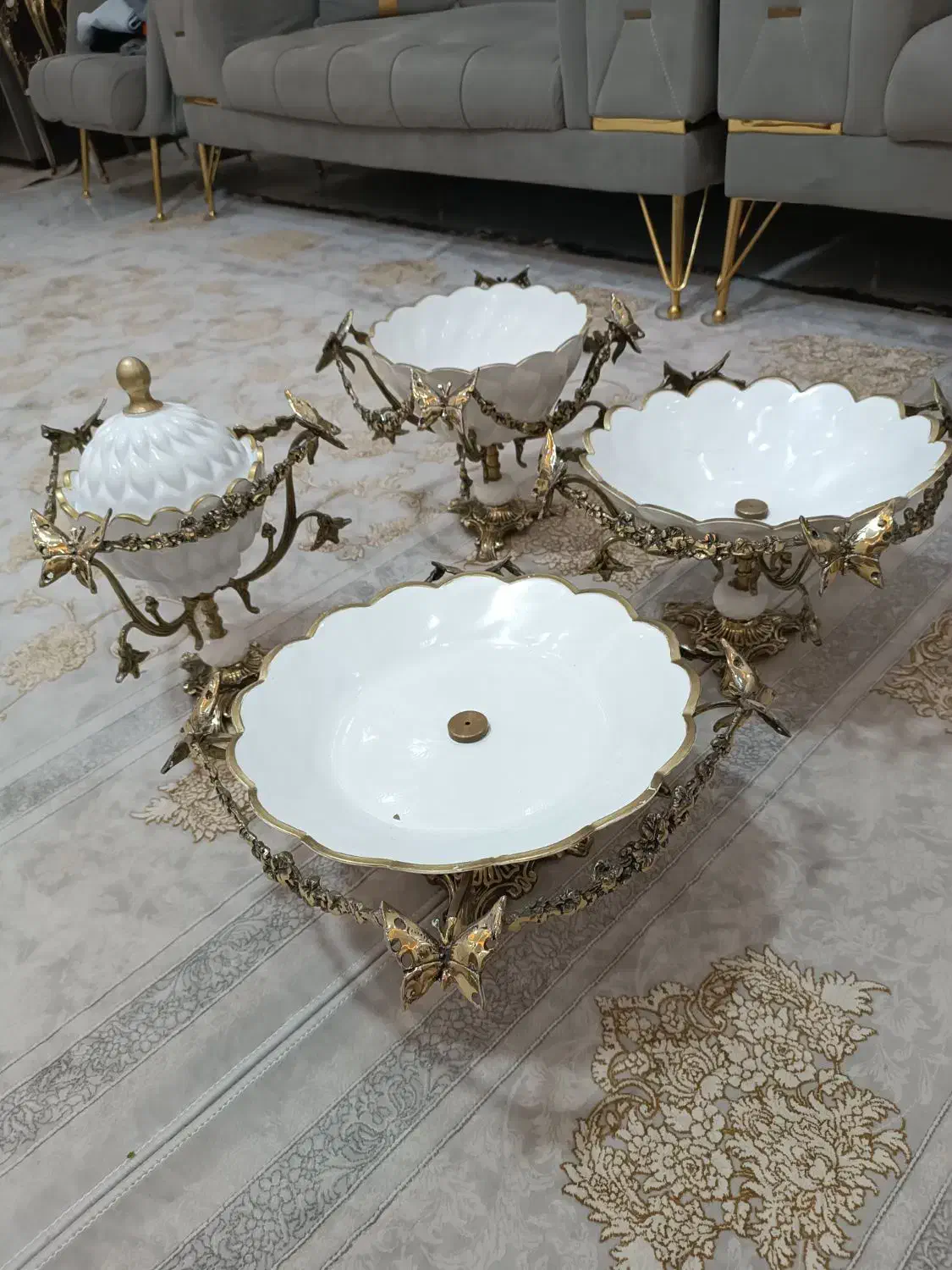 سرویس پذیرایی برنزی|ظروف سرو و پذیرایی|پاکدشت, حصار امیر|دیوار